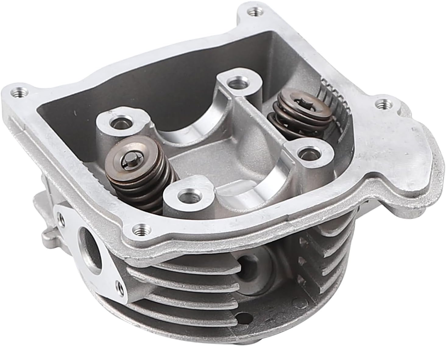 Minho GY6 50mm/1.97" Cylinder Head Assy with 64mm Valves Made of Aluminum Alloy,Compatible with Chinese Scooter Moped ATV Go Kart 4-Stroke 139QMA 139QMB GY6 100cc Engine,Non EGR Type