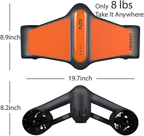 Miniatura 3 de Patinete subacuático con 2 velocidades y soporte de cámara de acción para deportes acuáticos de mar, piscina y buceo, tabla de surf, esnórquel
