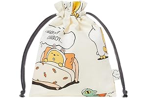 Official Kakao Friends Lazy Sunday Drawstring Pouch Bag (Ivory)