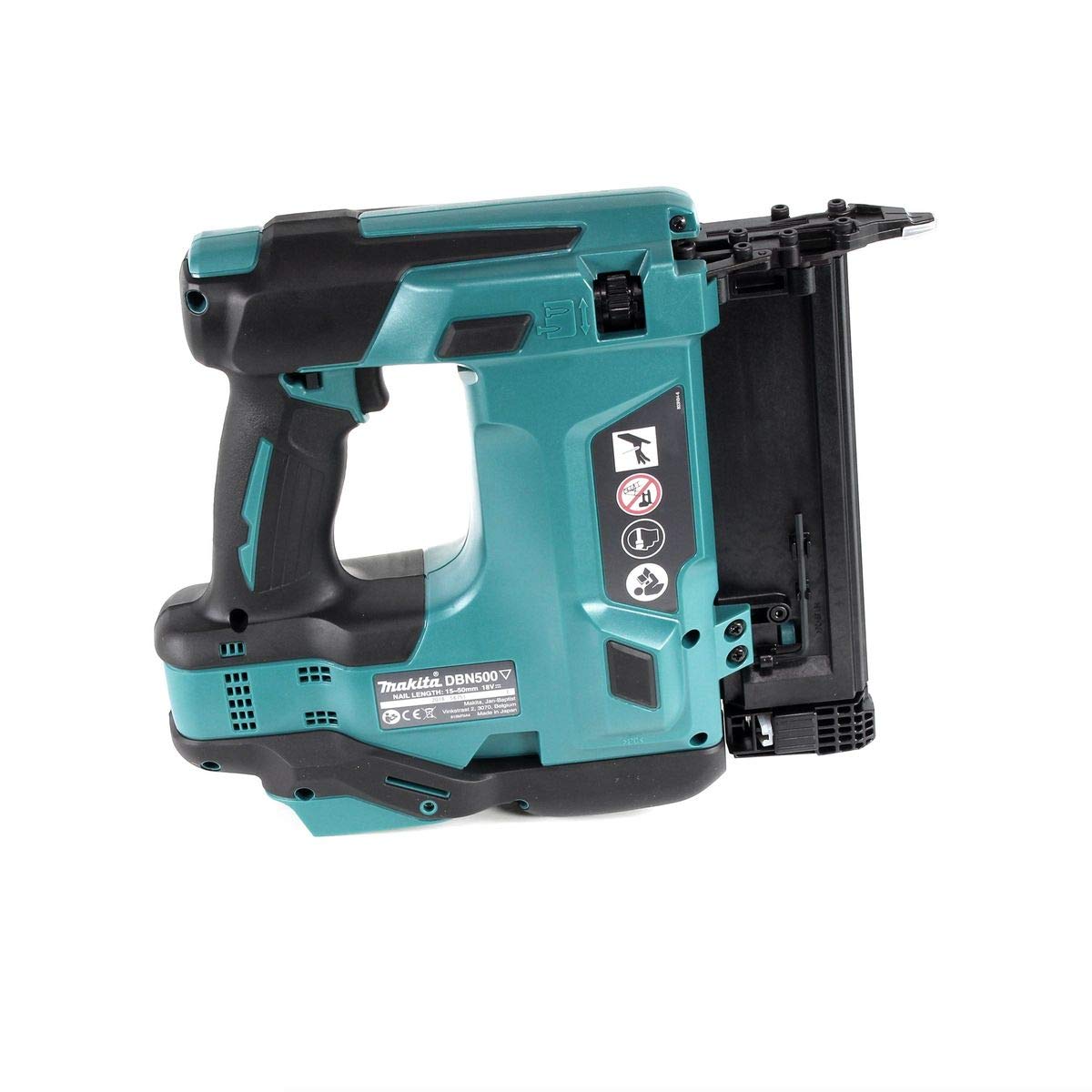 Makita DBN 500 ZJ MakPac 15-50 mm 90° 18 V Gwoździarka akumulatorowa w zestawie bez baterii i ładowarki