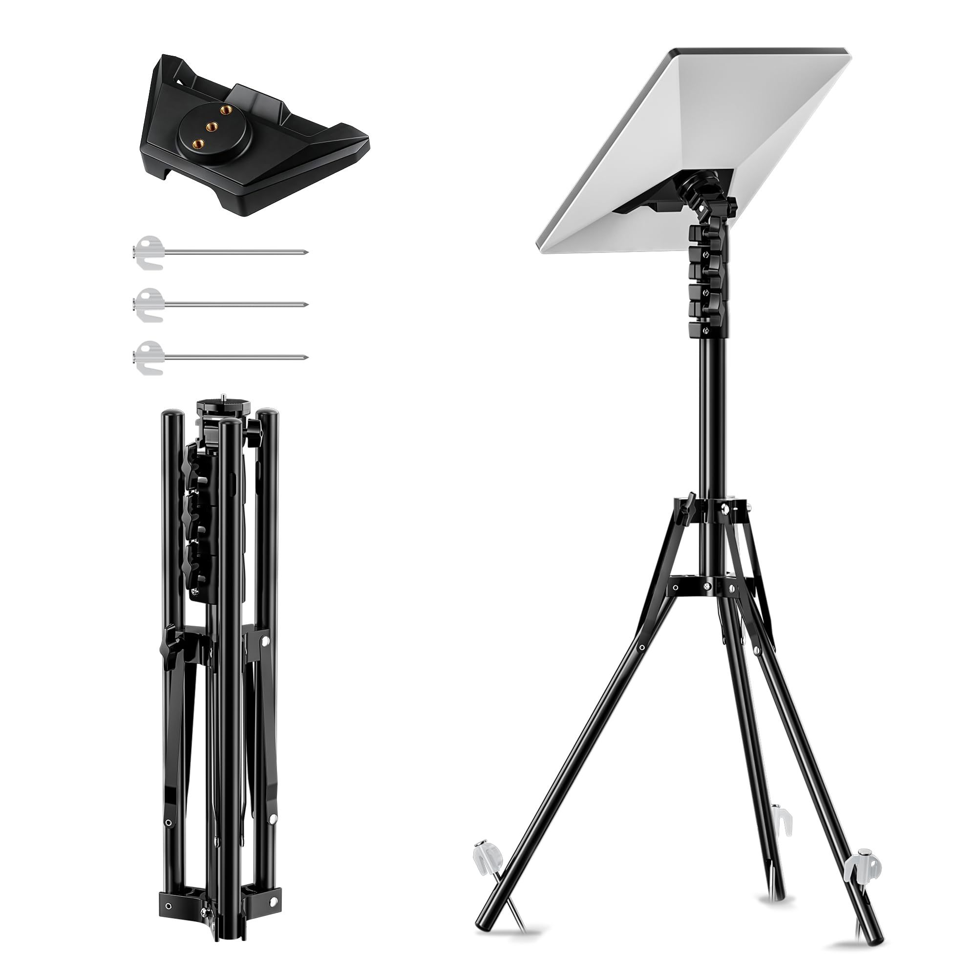 UBeesize Starlink Mini trépied, Accessoires de Montage Starlink, Mini trépied réglable Starlink, Kits de Montage pour Mini Plat Starlink, Hauteur et Angle réglables avec Adaptateur de Tuyau