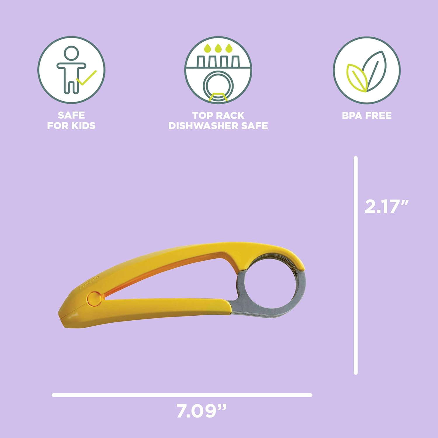 Chef'n Bananza Banana Slicer, Yellow, One Size