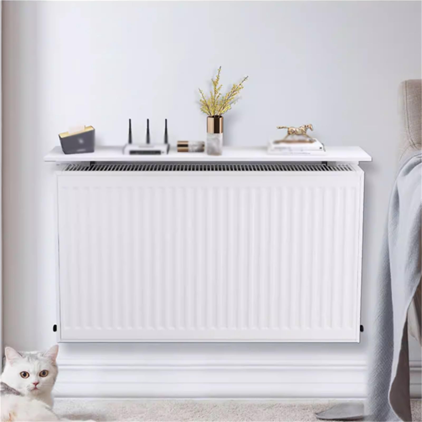 Étagère de radiateur anti-poussière supportant jusqu'à 30 kg