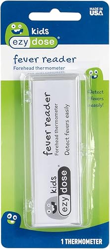Miniatura 2 de EZY DOSE Termómetro infantil para fiebre para bebés y niños pequeños, Celsius y Fahrenheit, reutilizable, hogar y viajes, 0.3 fl oz
