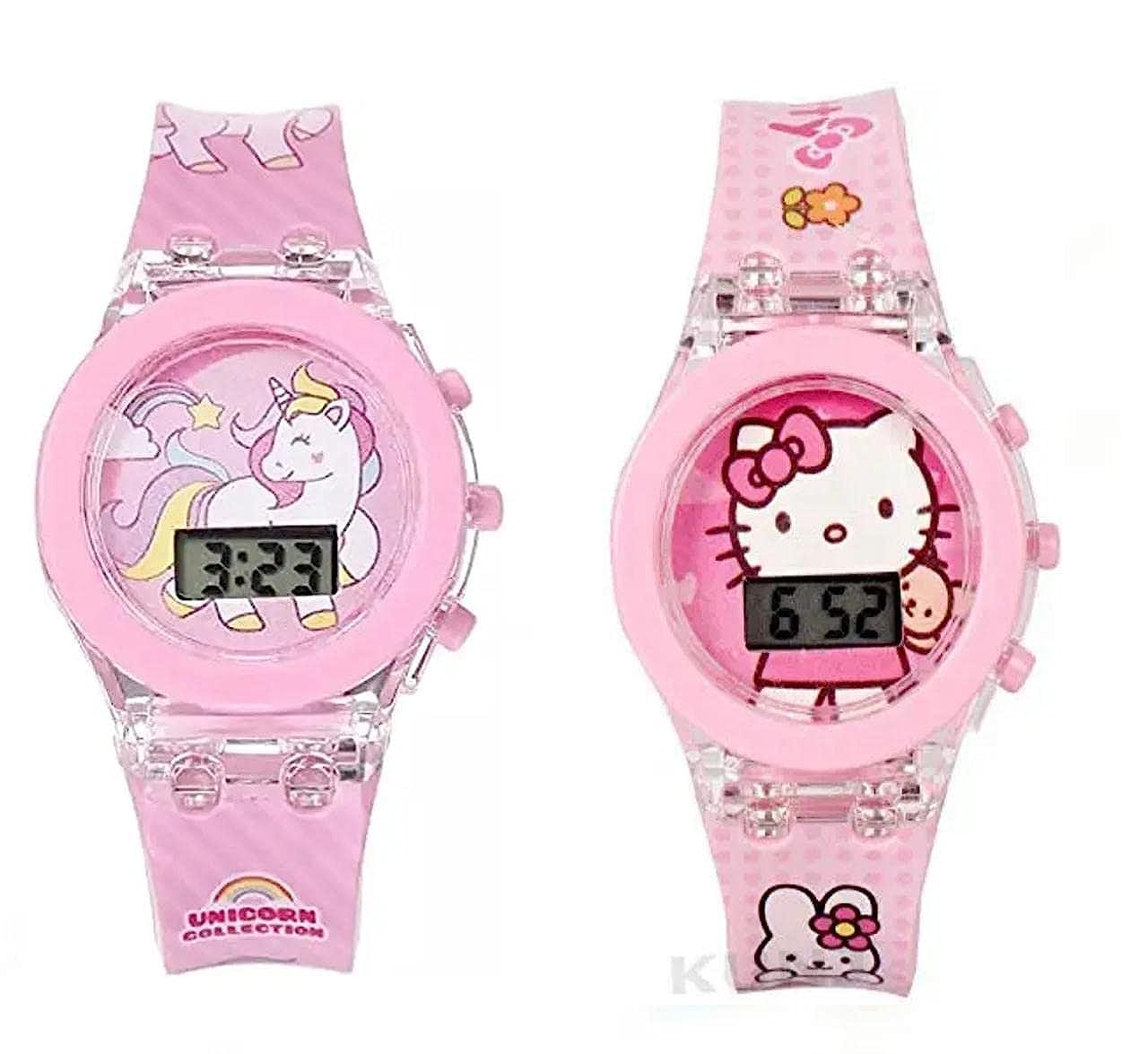 Kanisha Digital Hello Kitty ANA Unicorn Watch Pink Led Glowing Watch for Girls (Pack of 2) (B0C9JPBFNF) Amazon Price History, Amazon Price Tracker