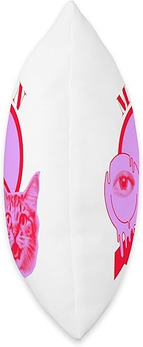 Miniatura 2 de Personalized Madelyn First Name I Love Retro Cat Mom Throw Pillow, 16x16, Multicolor