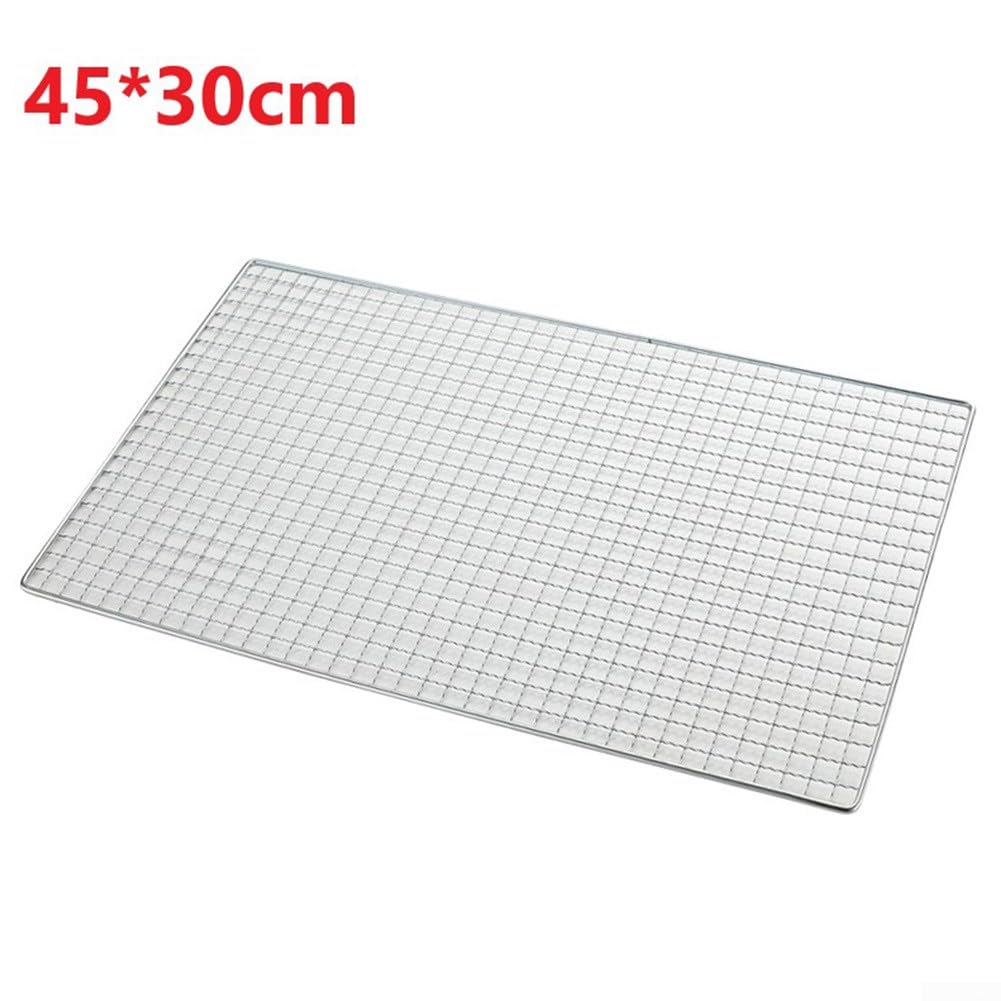 Rejilla para barbacoa, Red de parrilla carbono for barbacoa, herramientas(45x30cm)