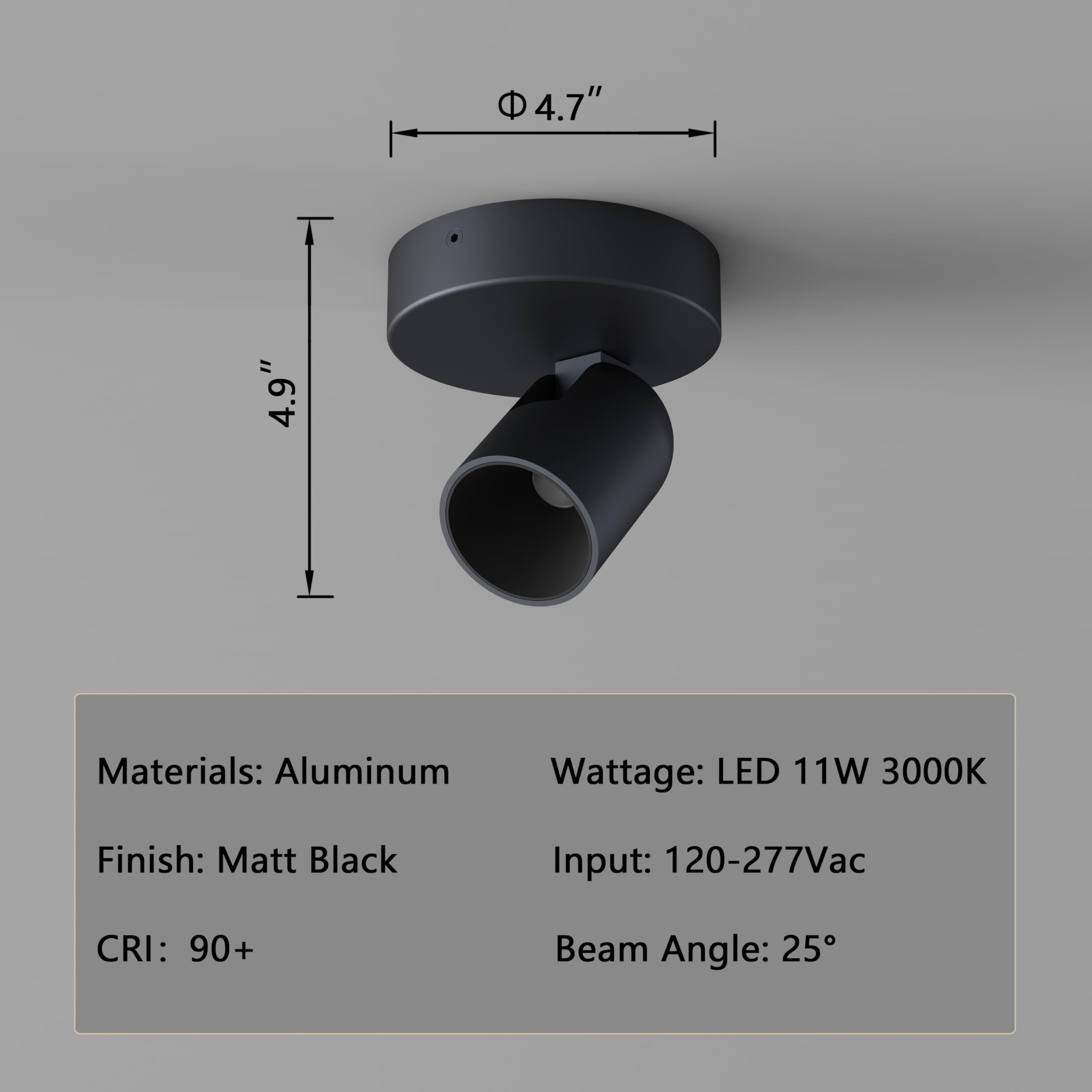 ilucezzo Flush Mount Ceiling Spotlight Dimmable Small Indoor