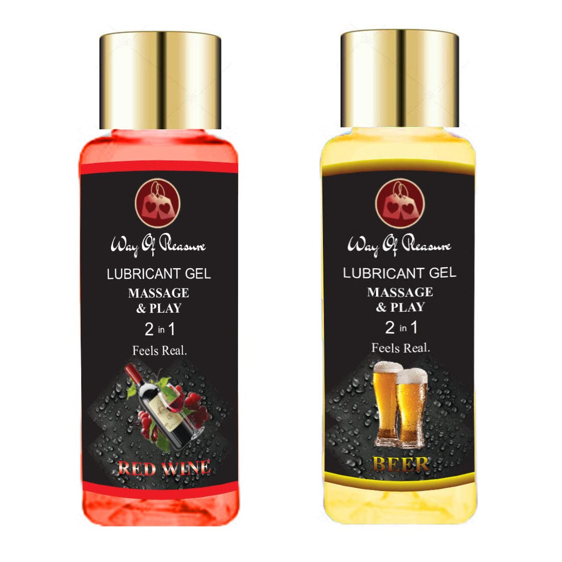 Lube Flavoured Lubricant Gel-100Ml|Water Based Lube|Beer&Redwine