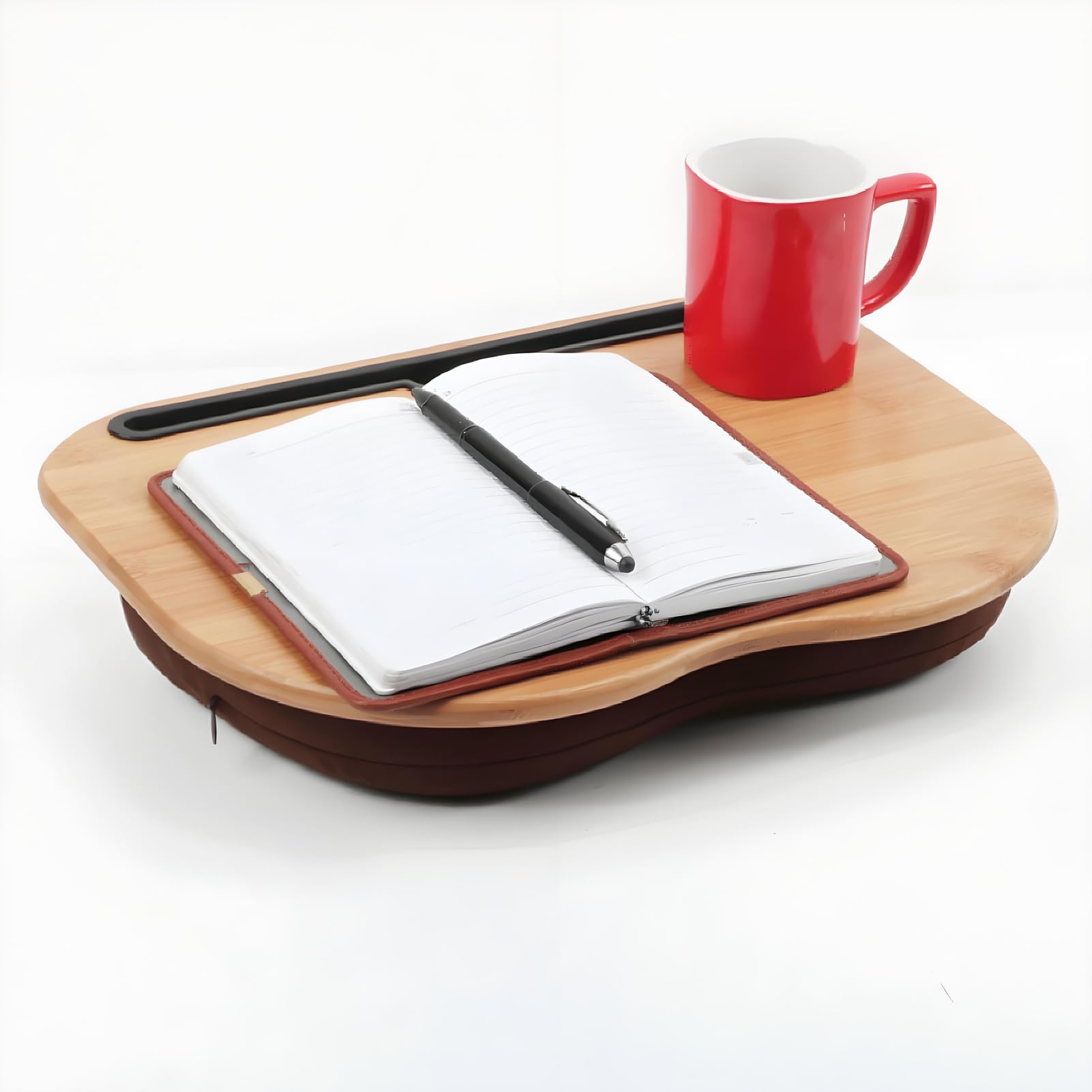 Denash Computer Laptop Stand, Sturdy Bamboo Wood Portable Comfortable Laptop Desk for Reading for Office for Working for 15.6inch Laptop, Denashi5guoyhdm2