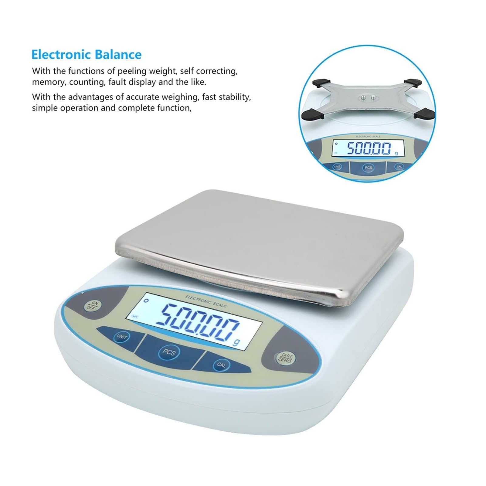 5000g 0,01g Cyfrowa Waga Precyzyjna Laboratoryjna, Waga Elektroniczna, Waga Jubilerska, Waga Laboratoryjna WażEnie Precyzyjne