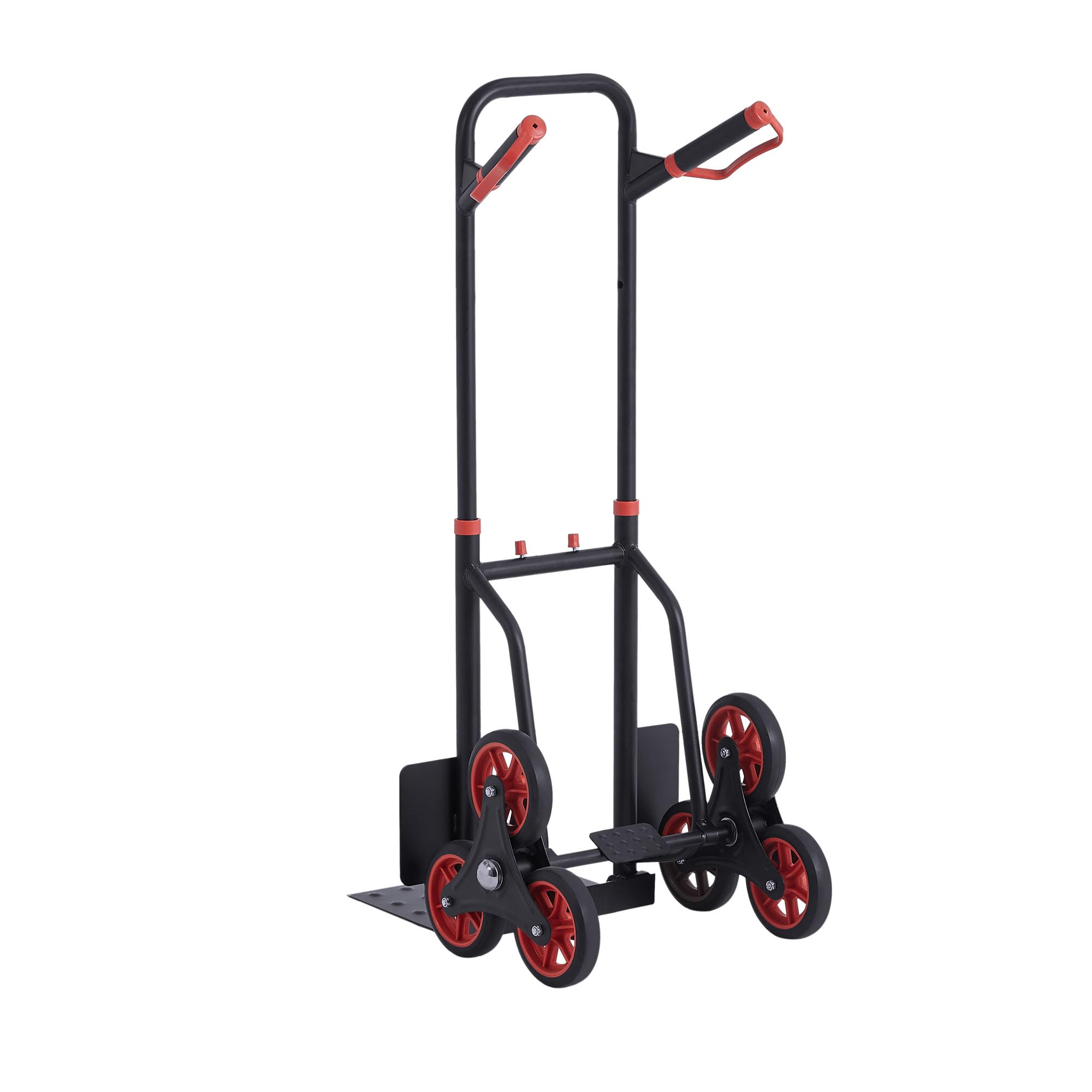 Arebos Diable pour Escaliers avec Pneus en Caoutchouc Dur | Chariot de Transport pour Déménagements & Objets Lourds | Noir