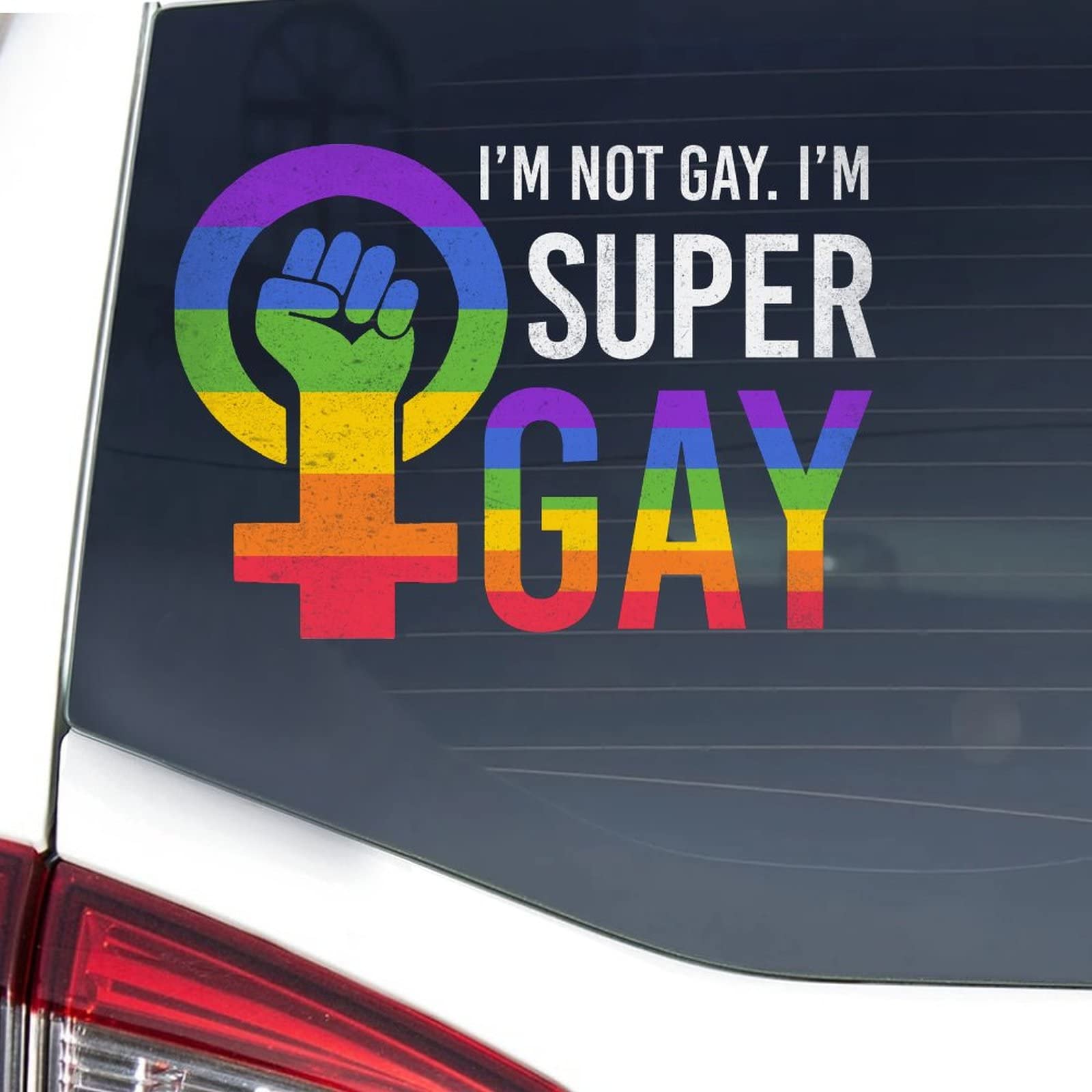 Adesivi Magnetici LGBT Per Auto - Set Di 3, Riflettenti, Per Sostenere La Comunit&agrave; LGBTQ