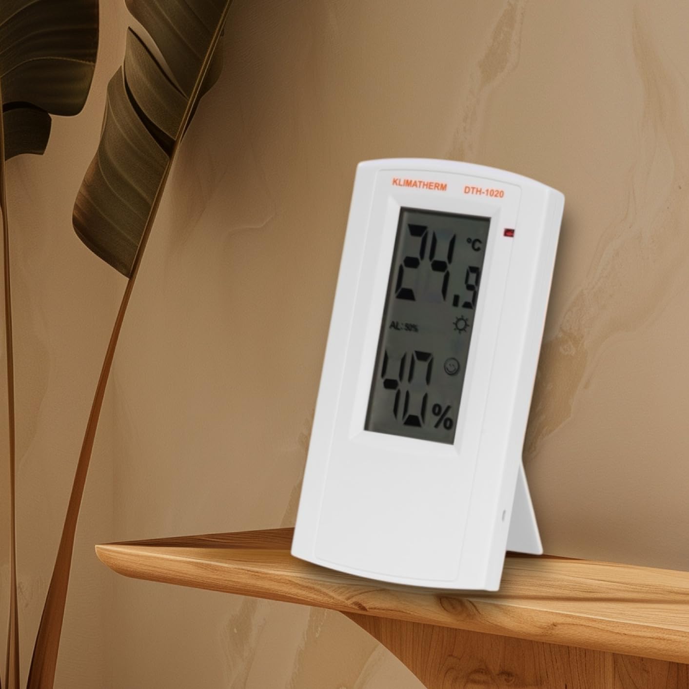Wohnklima-Messgerät DTH-1020 digitales Thermo-Hygrometer, Hygrometer Thermometer, Innentemperatur, Luftfeuchtemesser, Thermo-Hygrometer DTH-1020 (1)