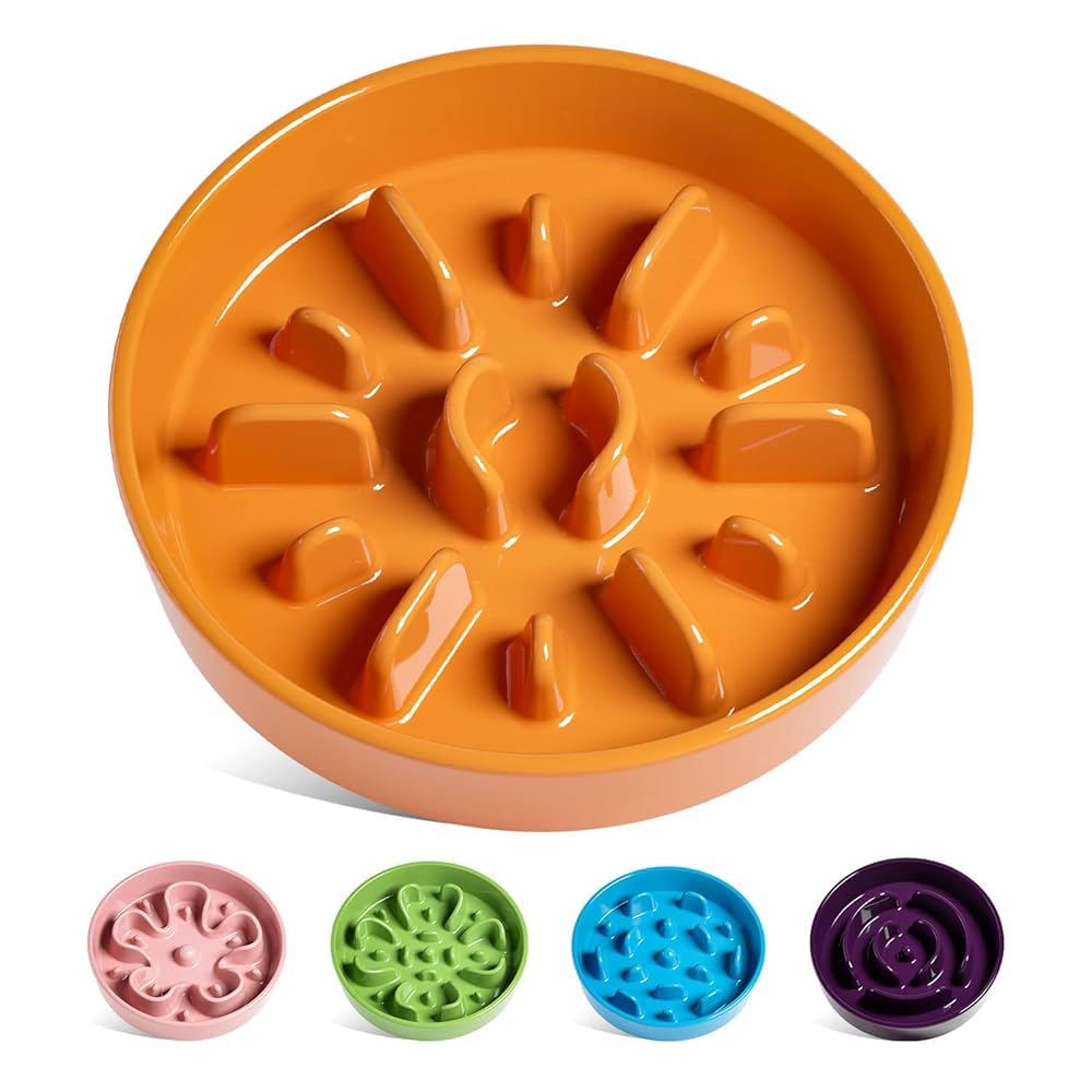 LE TAUCI Ciotola anti-ingorgo per cani di taglia media e piccola, alimentazione lenta e divertente per il tuo cane, ciotola per l'alimentazione con design antiscivolo, L-1200 ml