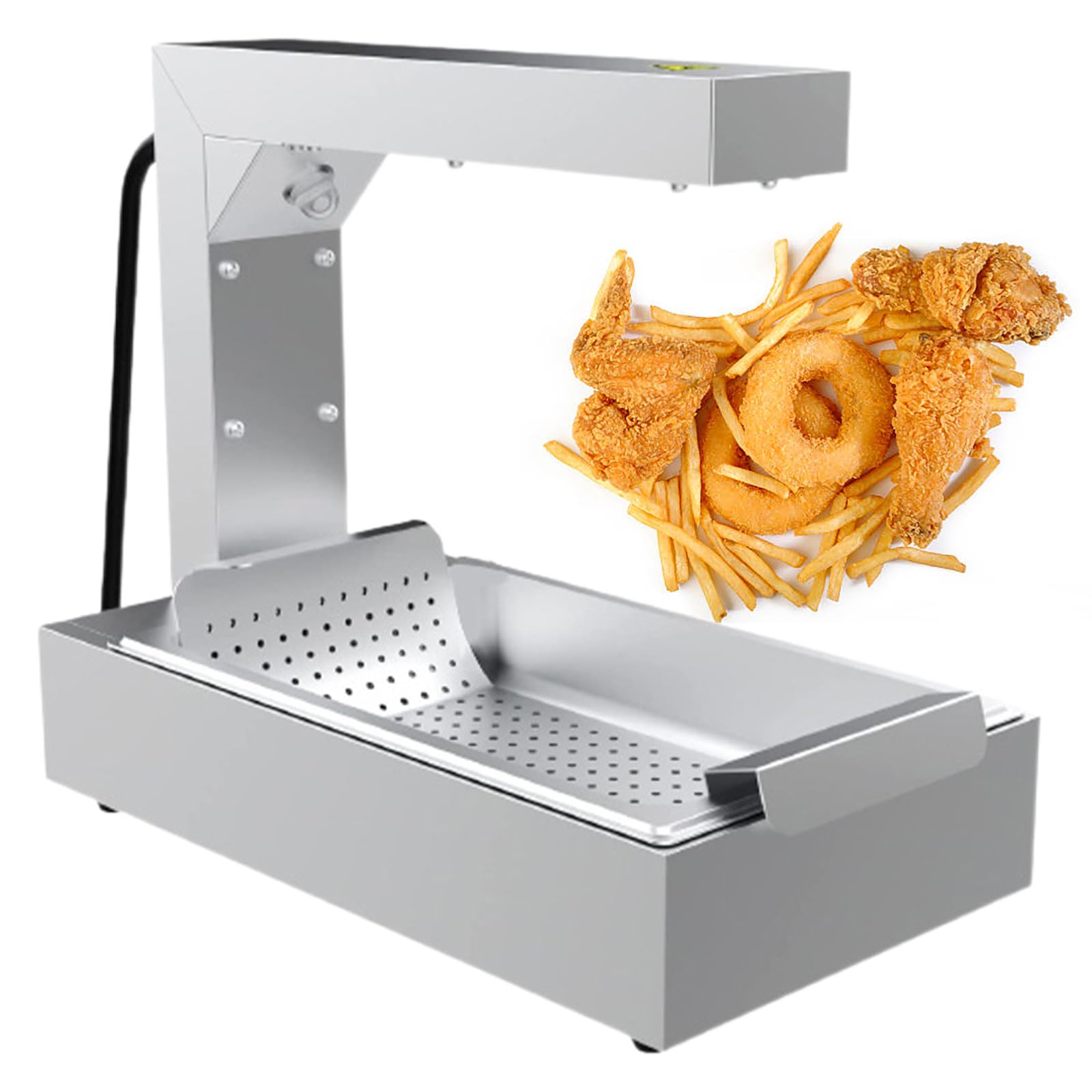 Kommerzielle Speisenwärmer, freistehende Pommes Frittier- und Pommes-Dump-Station, Aufsatz-Warmhalteeinheit für Churros und Buffet, ideal für Restaurants und Gastronomie