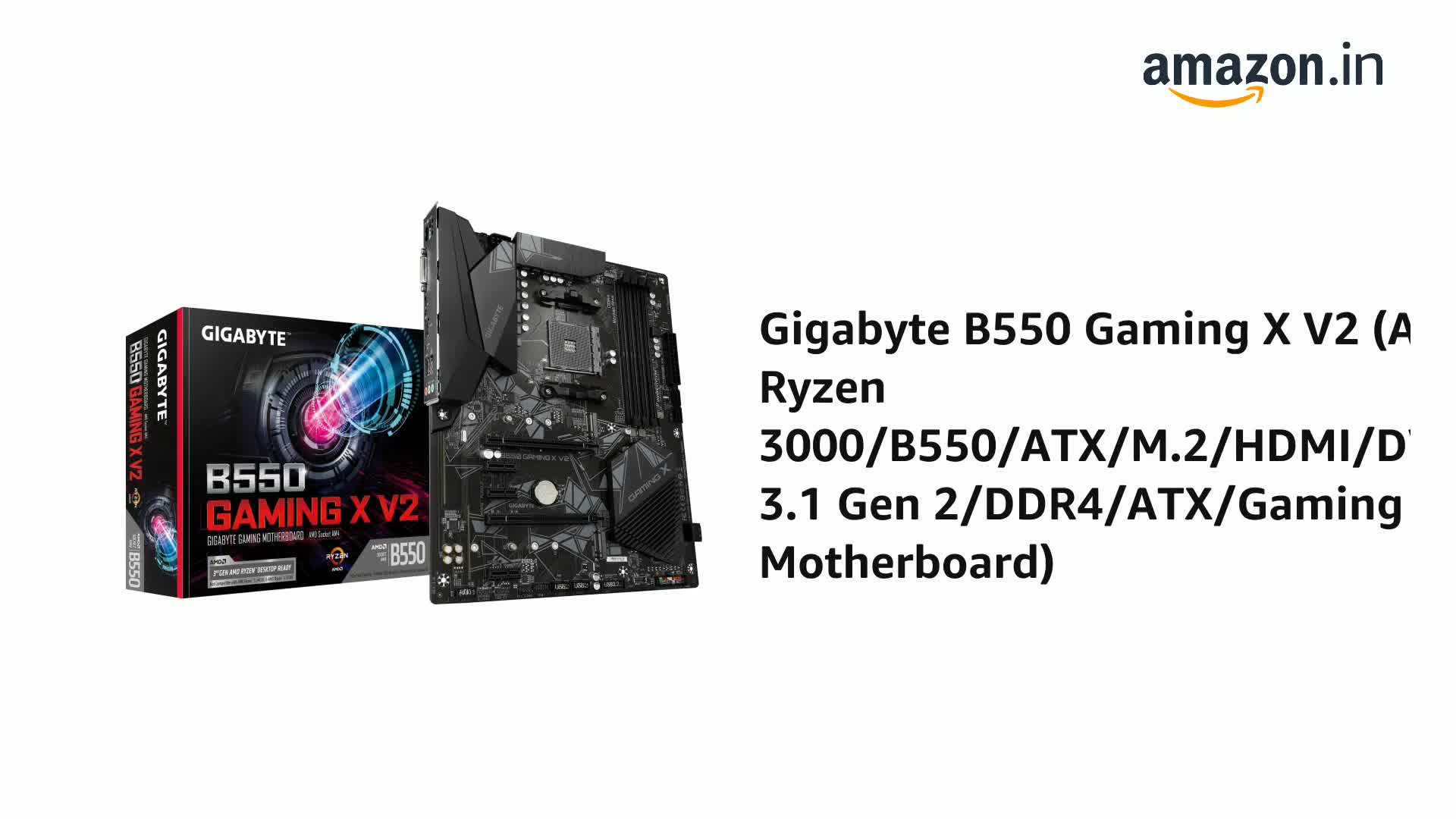 Amazon.in: Buy Gigabyte B550 Gaming X V2 (AMD Ryzen 3000