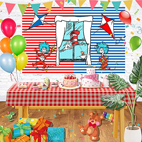 Fondo Lonas Azul y Rojo 150x90 cm para Fiesta miniatura 3