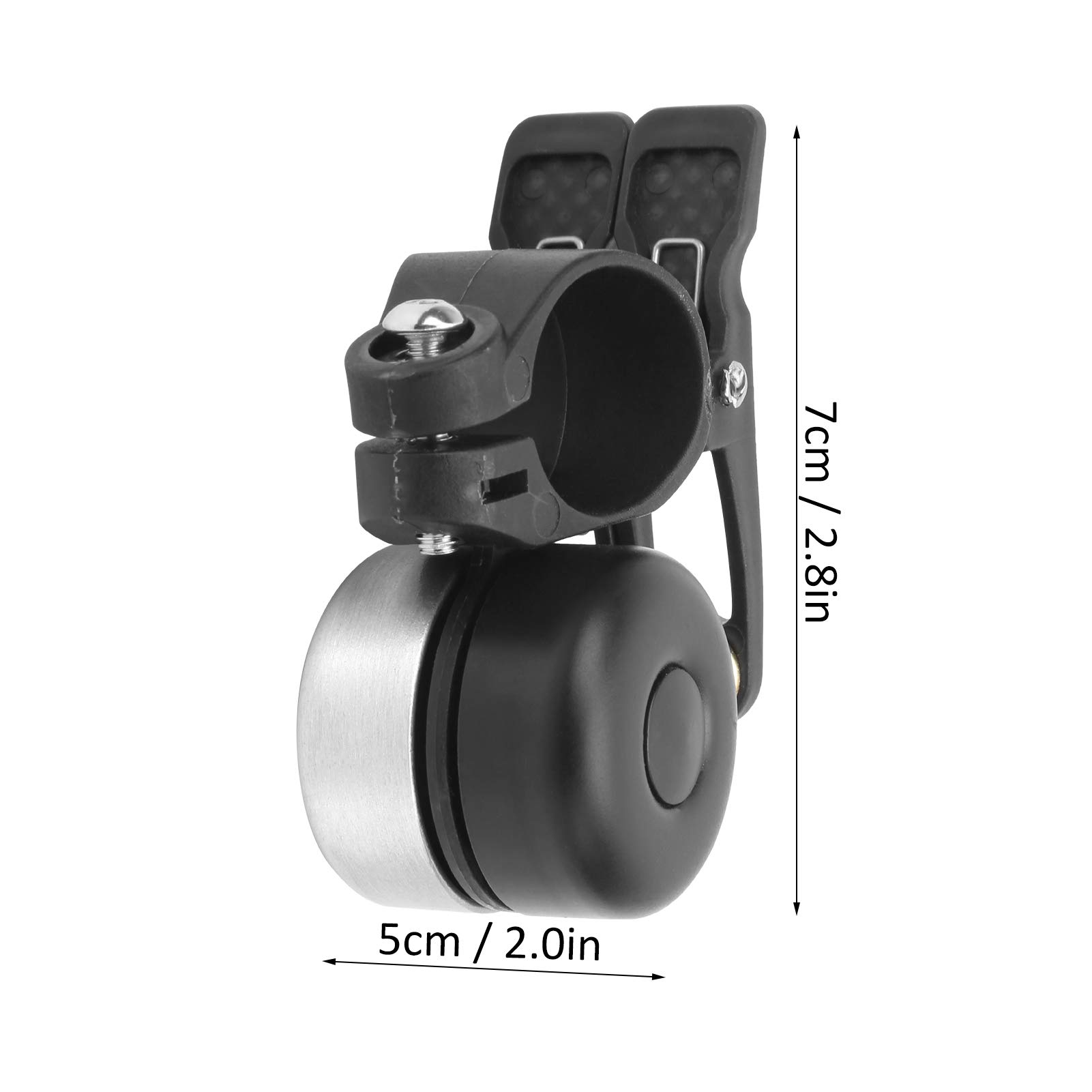 Cloche De Vélo Classique Son Fort – 2 Pièces – Rouge Et Or – Accessoires Vélo