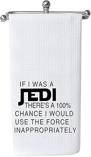Funny Movie Inspired Kitchen Home Decor Hostess Gift Flour Sack Towel Dish Towel Hand Towel (I was A Jedi CA)