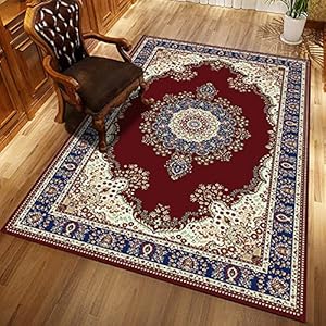 Perzische Stijl Super Zachte Flanel Antislip Tapijt 3D Printen Woonkamer Slaapkamer Tapijt Woondecoratie Mat W11274…