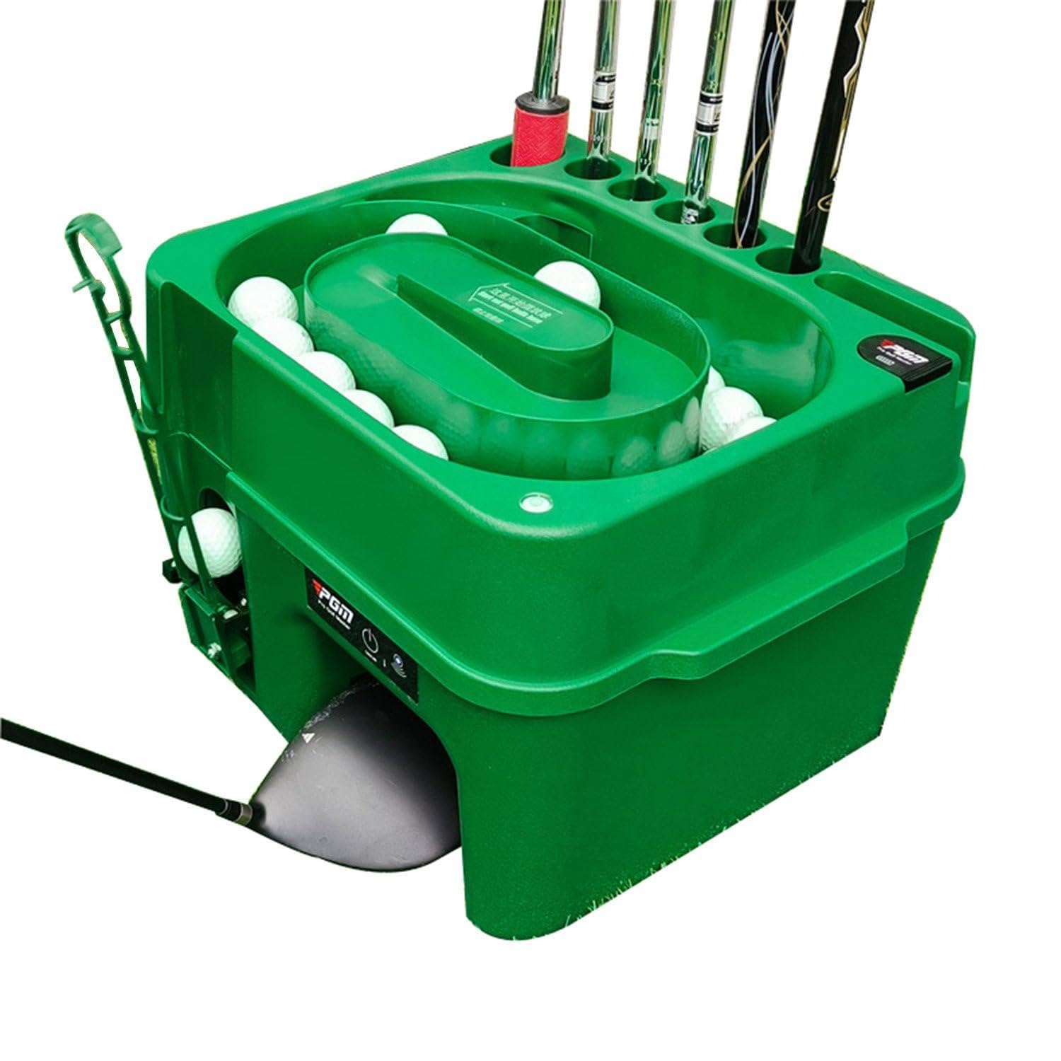 Automatyczny dozownik piłek golfowych, elektryczna maszyna do produkcji piłek golfowych z 6-otworowym uchwytem na kije, mieści 40 piłek na raz, z 2 trybami podawania