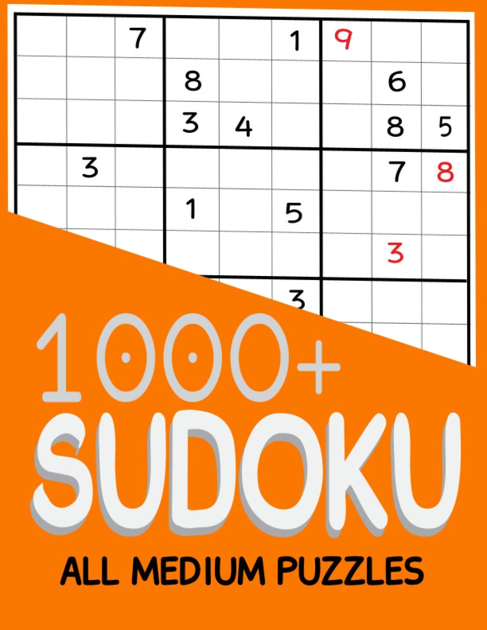 1000+ Sudoku All Medium Puzzles: Sudoku medium book, puzzles for adults 1000+