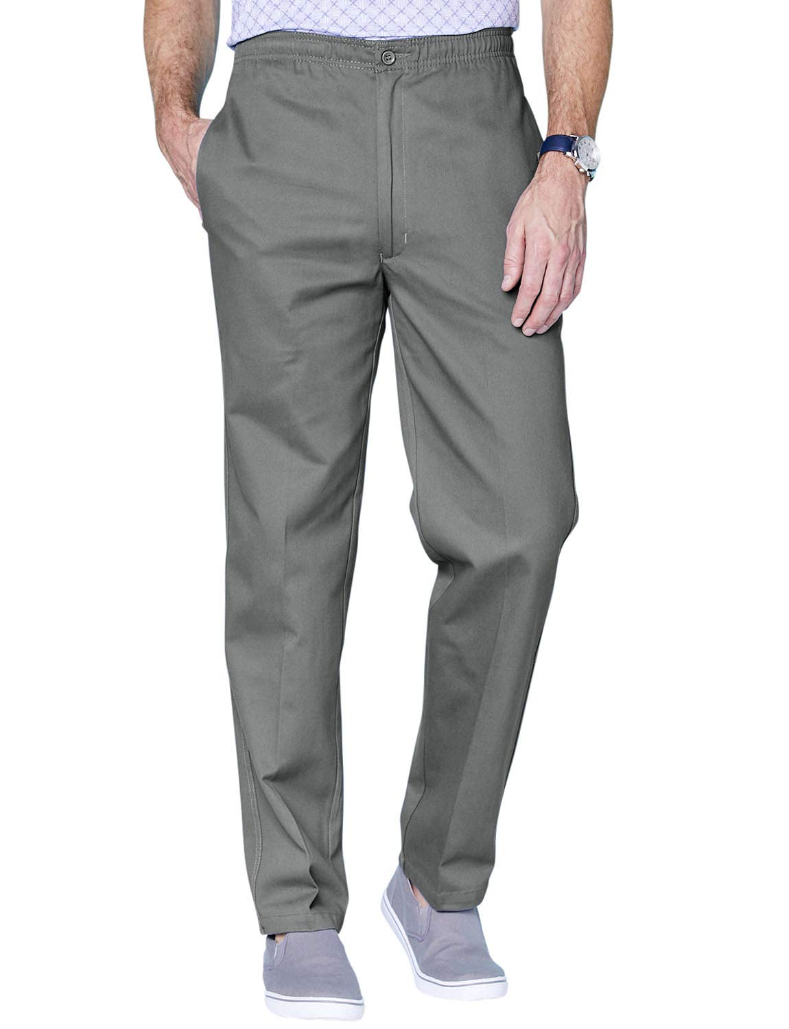 ChumsMen's Comfort Fit Cotton Rugby Trousers Elasticated Waistband with Drawcord Comfort Fit Casual Mens Pants