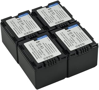 BTBAI Compatible cga-du14 Battery for panasonic du21 du07 du28 Digital Camera Video Camcorder (4X Battery+Charger AC Dual LCD)