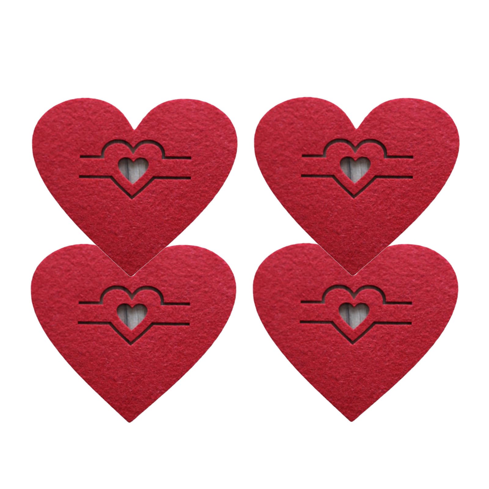 Msioytog Of 4 Sophisticated Valentines Day Cutlery Sleeves Enhances Dining for Couple and Holiday Gatherings Valentine Day Cutlery Holders