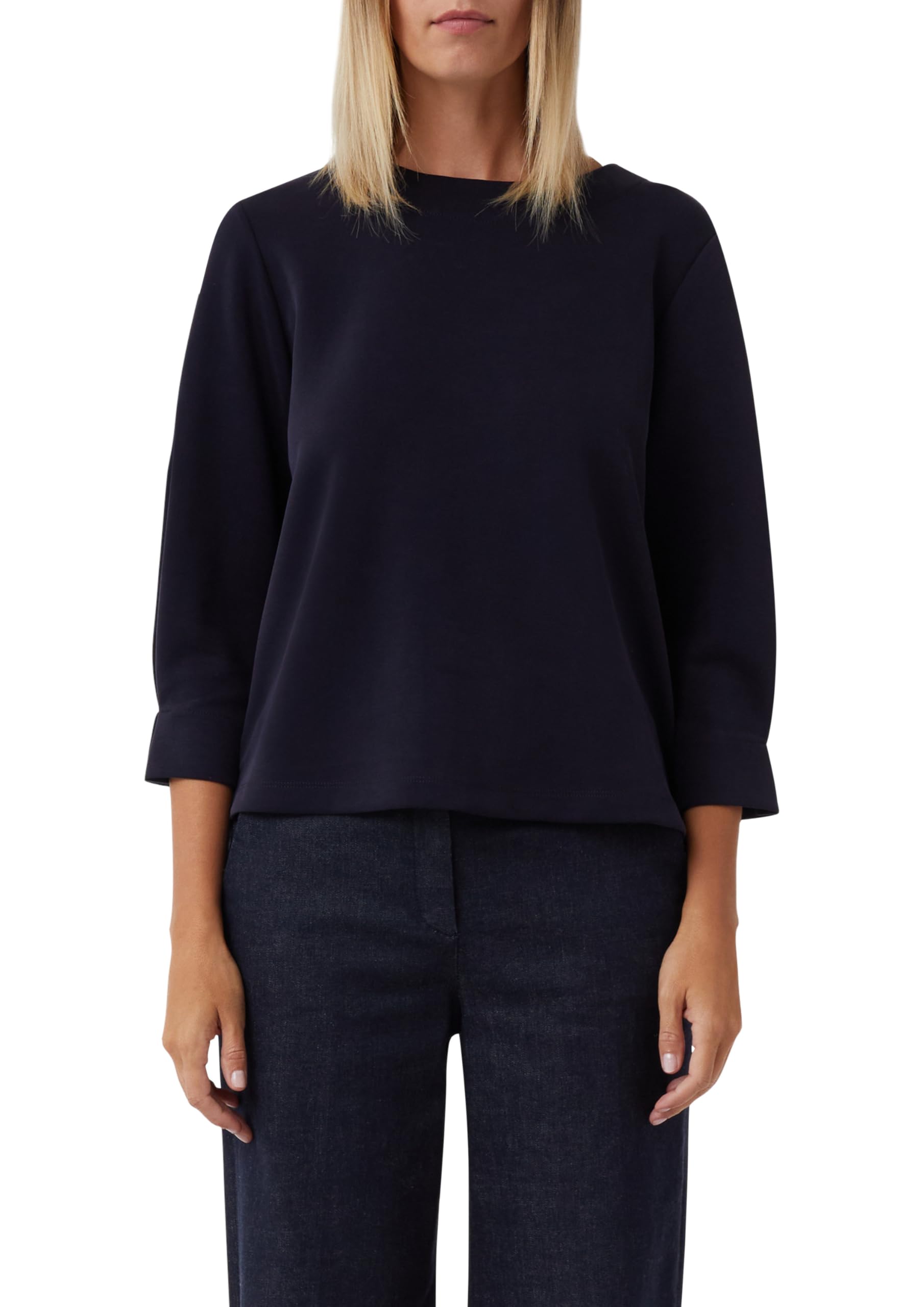 Comma Weiches Sweatshirt mit 3/4-Ärmeln