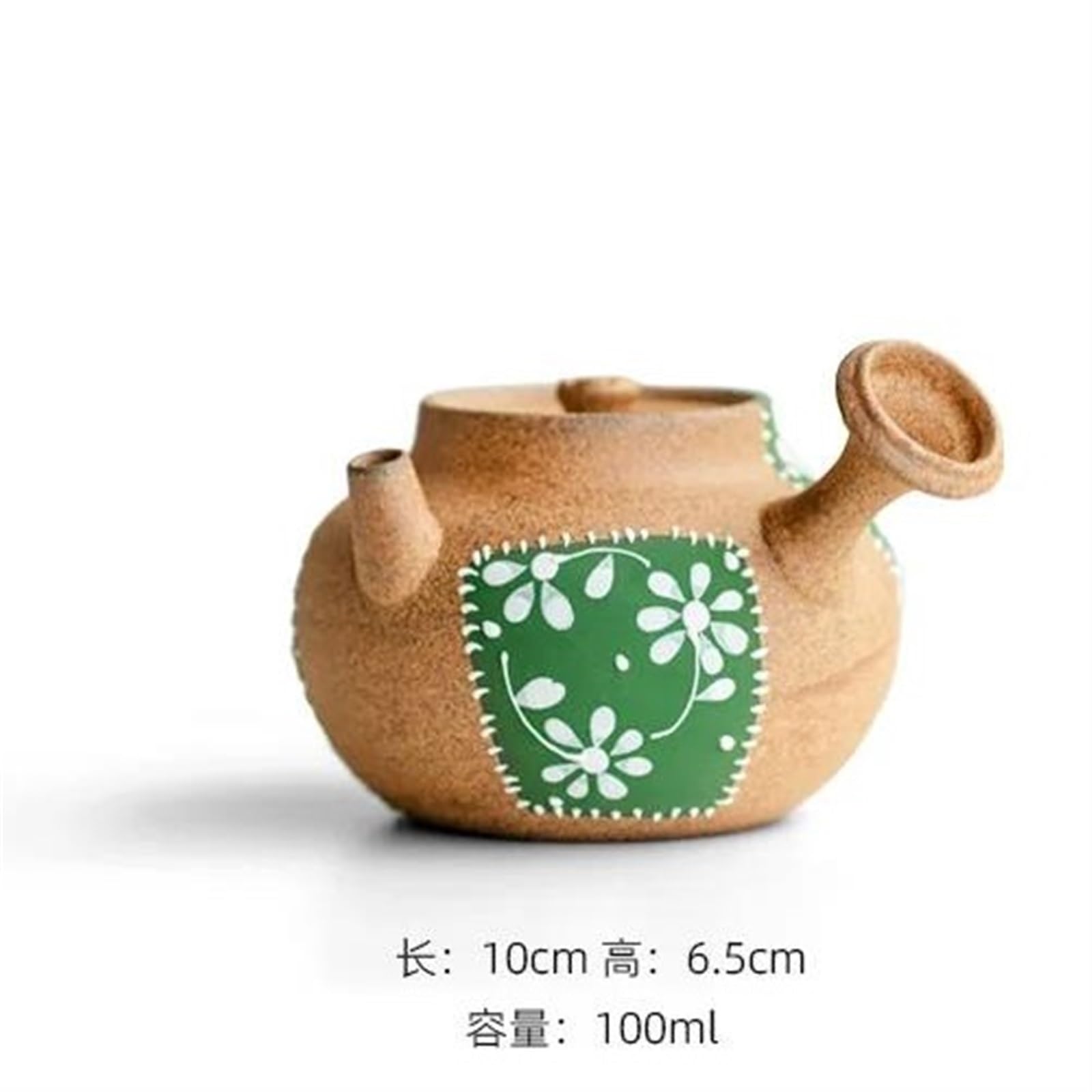 Teekannen-Set Teeartikel Zubehör Ornament Reine Handbemalte Grobe Keramik Teekanne Mit Seitlichem Griff Ästhetisches Pflaster Kleine Kanne Teekessel 70 Ml Weihnachts Teekanne Und Tasse Set
