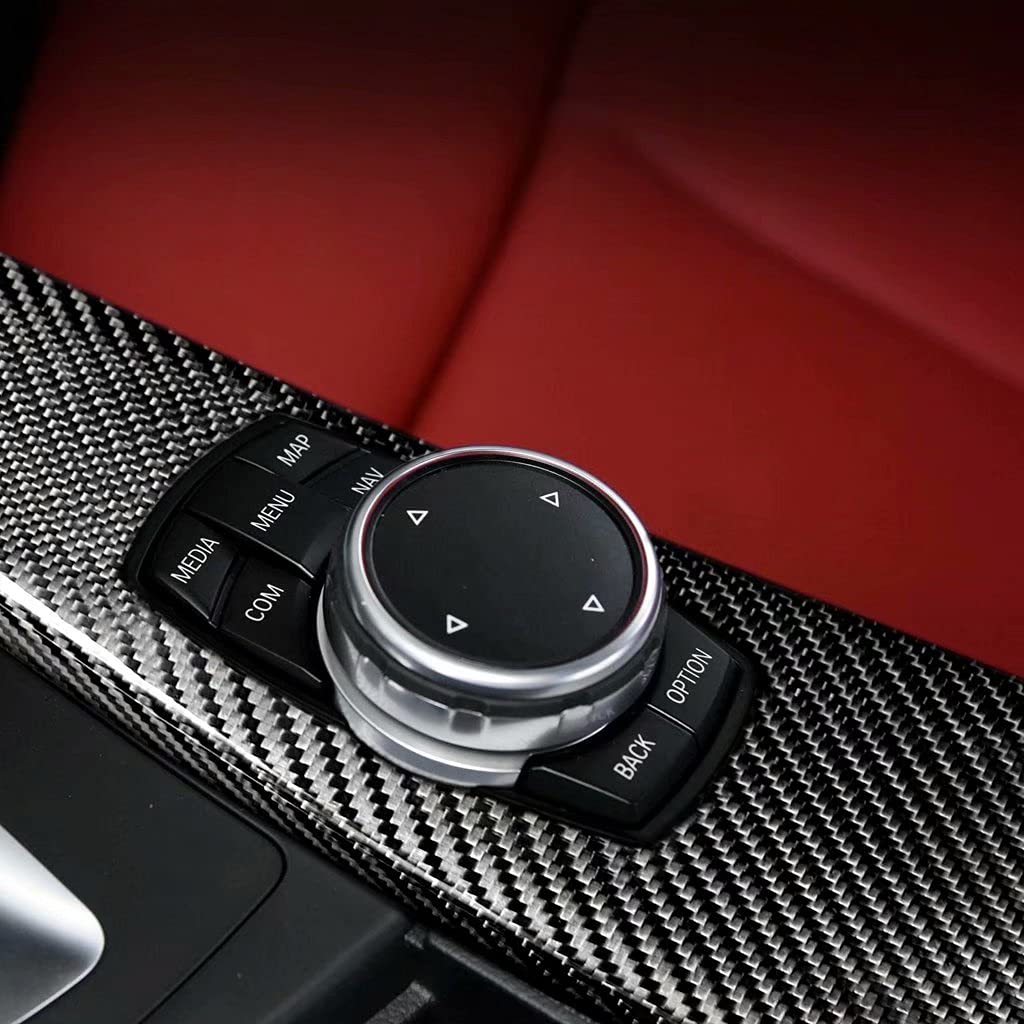 Panneau De Boutons Multimédia De Commande Centrale De Remplacement De Style Fibre De Carbone Pour Serie 3 F30 F35 2013 2019 Rhd 94980816