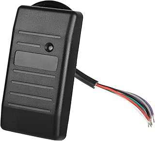 Security RFID Card Access Control Smart Card Reader Scanner 125Khz 26/34 Waterproof Generic Contactless Available Without Driver Insertion ID Card Access Control System(Black ID 125Khz)