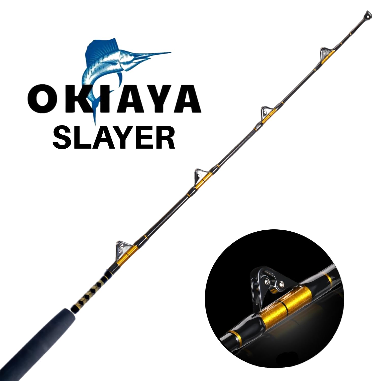 OKIAYA COMPOSIT 160-200LB The Big Nasty Saltwater Big Game Roller Rod