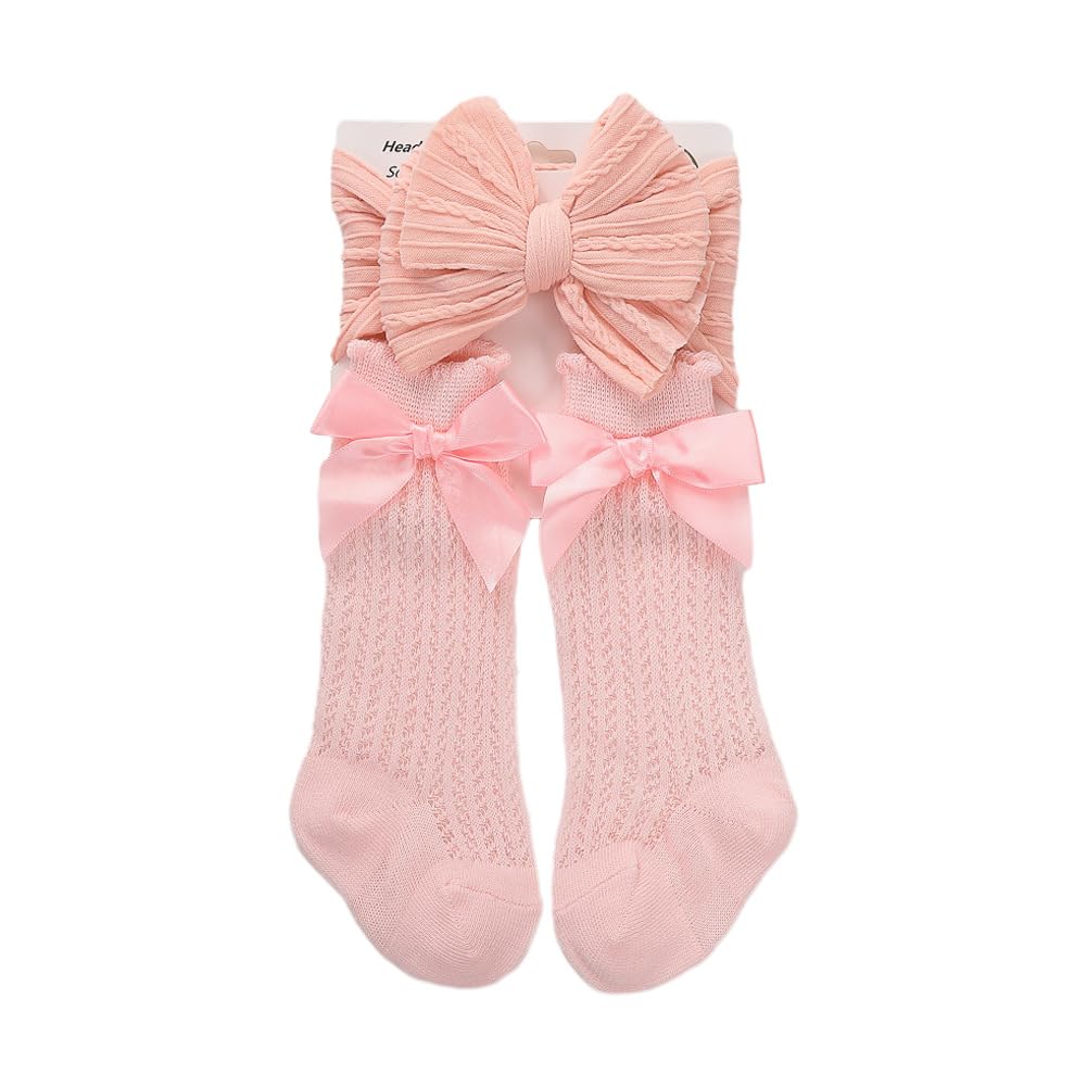 Baby Girl Headband, Baby Socks Baby Headbands Tight Baby Head Bands Girls Hairbands Elastic Hair Band Bows Hair Accessories for Newborn Infant Toddler