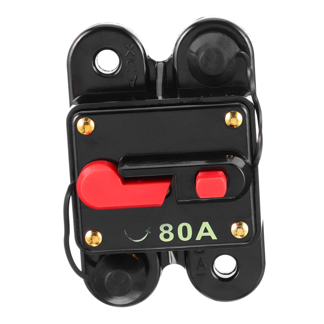 PartyKindom 3 Pièces Porte-fusible Fusible Du Disjoncteur Voiture Disjoncteur Automatique Manuel e Anl Mini-es Réinitialiser Le Alliage Black