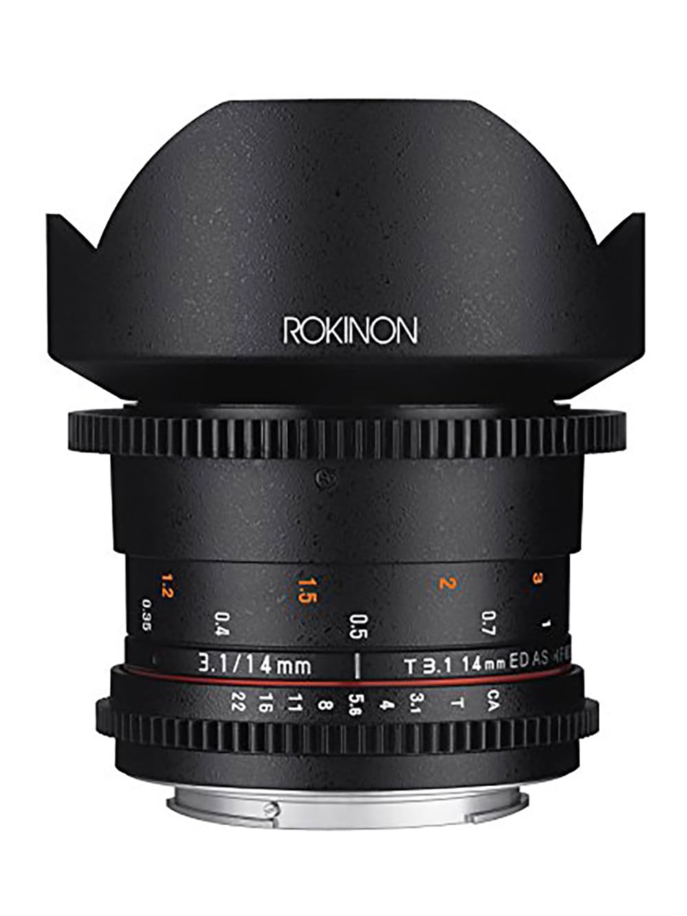 Rokinon Lente Cine DS DS14M-N 14 mm T3.1 ED AS IF UMC Full Frame Cine Wide Angle para Nikon
