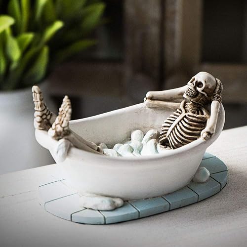 Pacific Giftware Life After Death Skull in the Bath Tub After Life Collection - Figura de resina para decoración del hogar