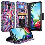 Galaxy Wireless Cases Compatible for LG Aristo 5,Aristo 5 Plus,Fortune 3,Phoenix 5,Risio 4,K8X,K31, Tribute Monarch Case Leather Wallet Phone Case Kickstand Cute Girls Women Cover - Rainbow Flower