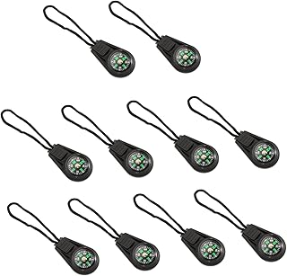 Cabilock 10pcs Mini Compass Backpack Accessories Outdoor Accessories Survival Compass Zipper Compass Nautical Magnetic Sailor Sighting Compass Daily Compass Professional Compass Pocket Gift