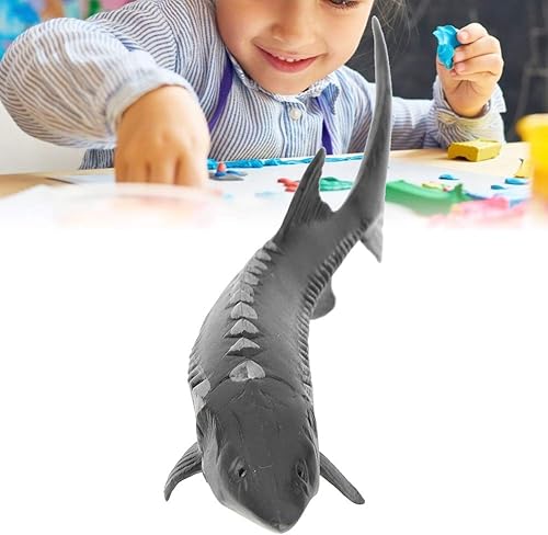 Miniatura 8 de Keenso Juguetes de pescado, juguetes de peces de esturión de plástico duradero, juguetes de peces para niños, juguete artificial para decoración del