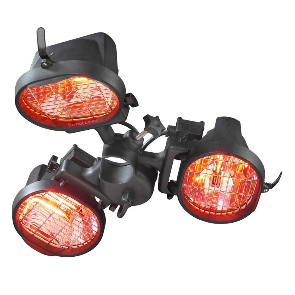 Eurom Riscaldamento per patio "Parasol Heater 1500", nero, 1500 W, 333329