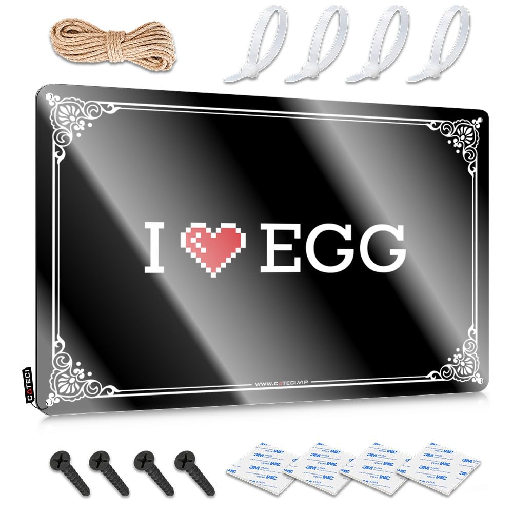 Fzfn Colour Cool Wall Art Cottage Wall Decor | I Love Egg Sweet For Farmhouse Home(30X40cm)