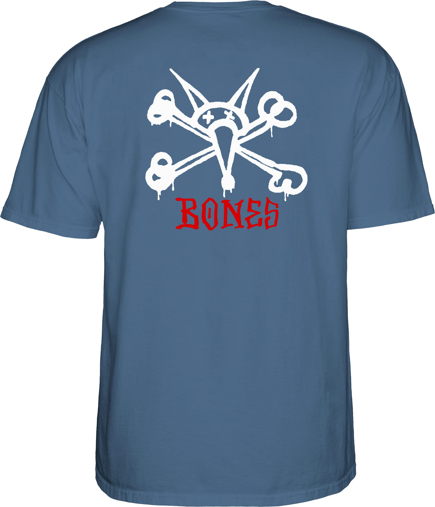 Powell Peralta Rat Bones T-Shirts, Indigo Blue, 3XL