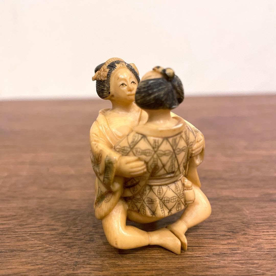 Amazon.co.jp: 春画 根付 置物 天然素材 骨董 古美術 : ホーム＆キッチン