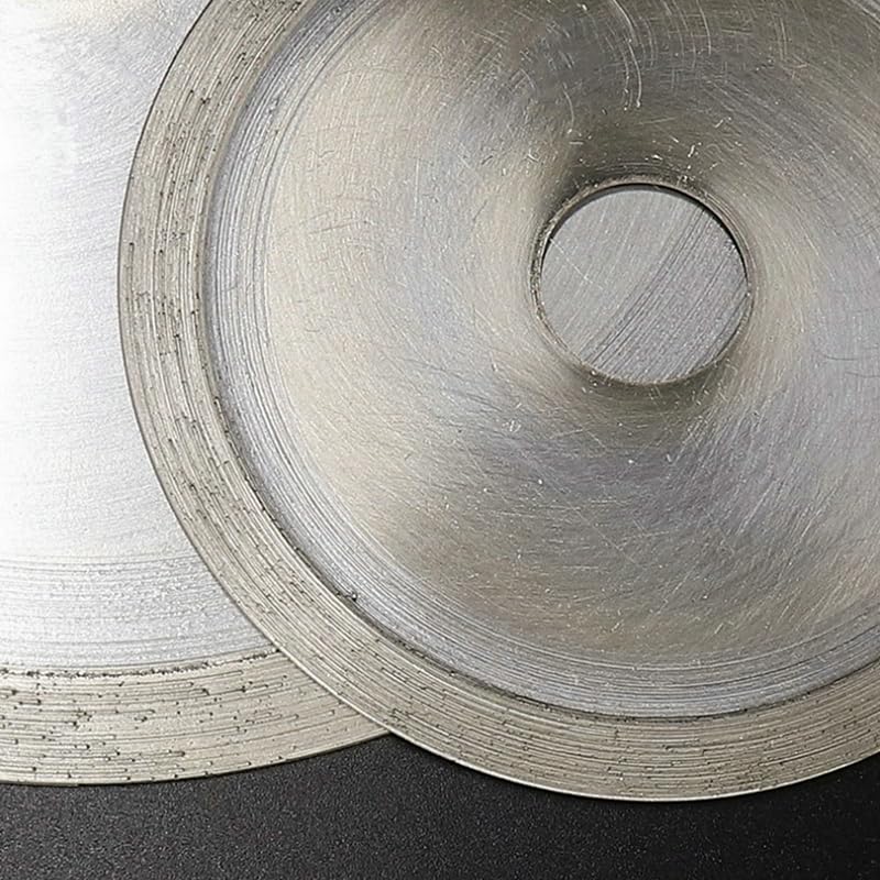 1 pezzo di lama diamantata dischi da taglio diamantati senza denti per tagliare vetro giada gioielli agata pietra preziosa (12 Inch/32MM)