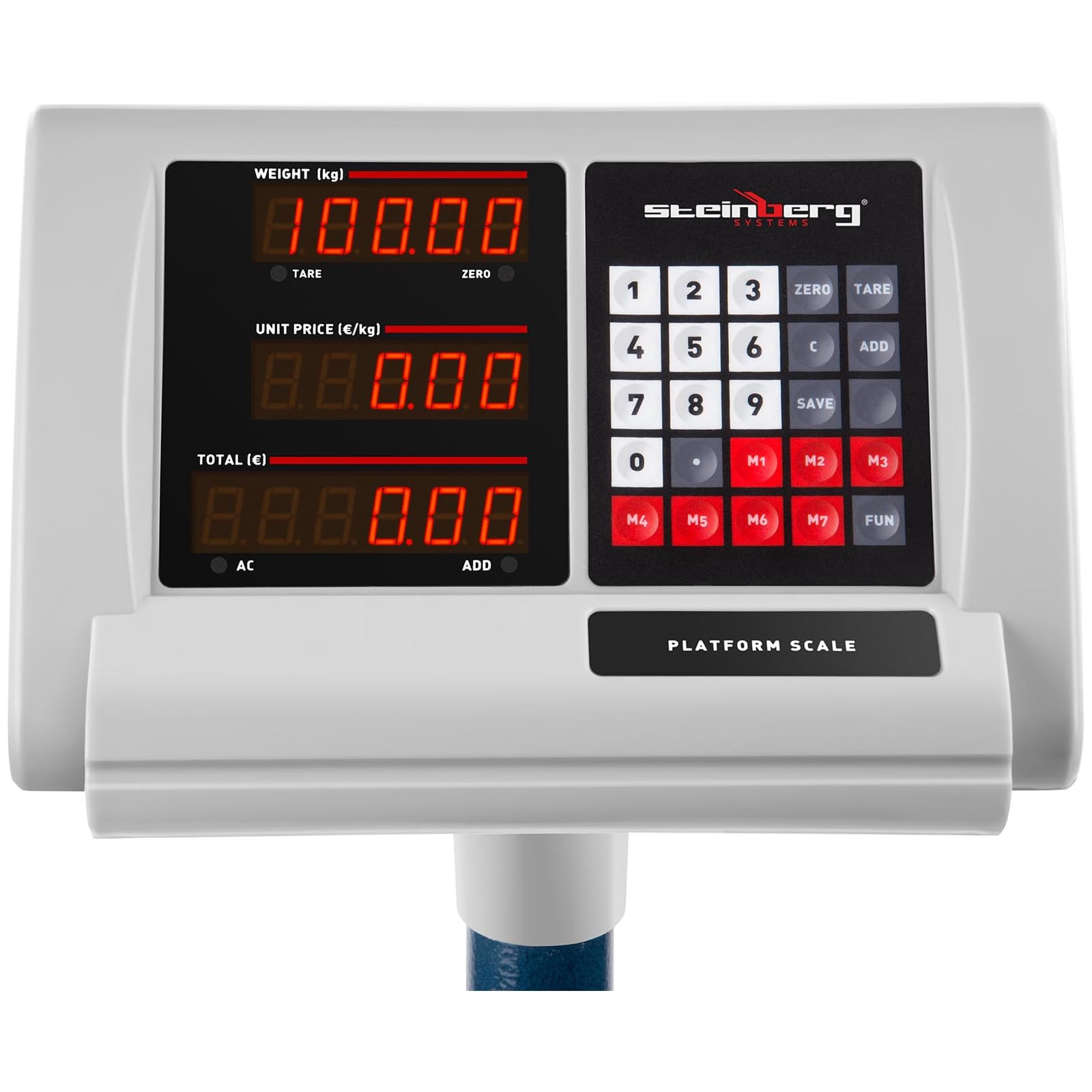 Steinberg Plattformwaage LED 100 kg 10 g 40 x 30 cm Paketwaage