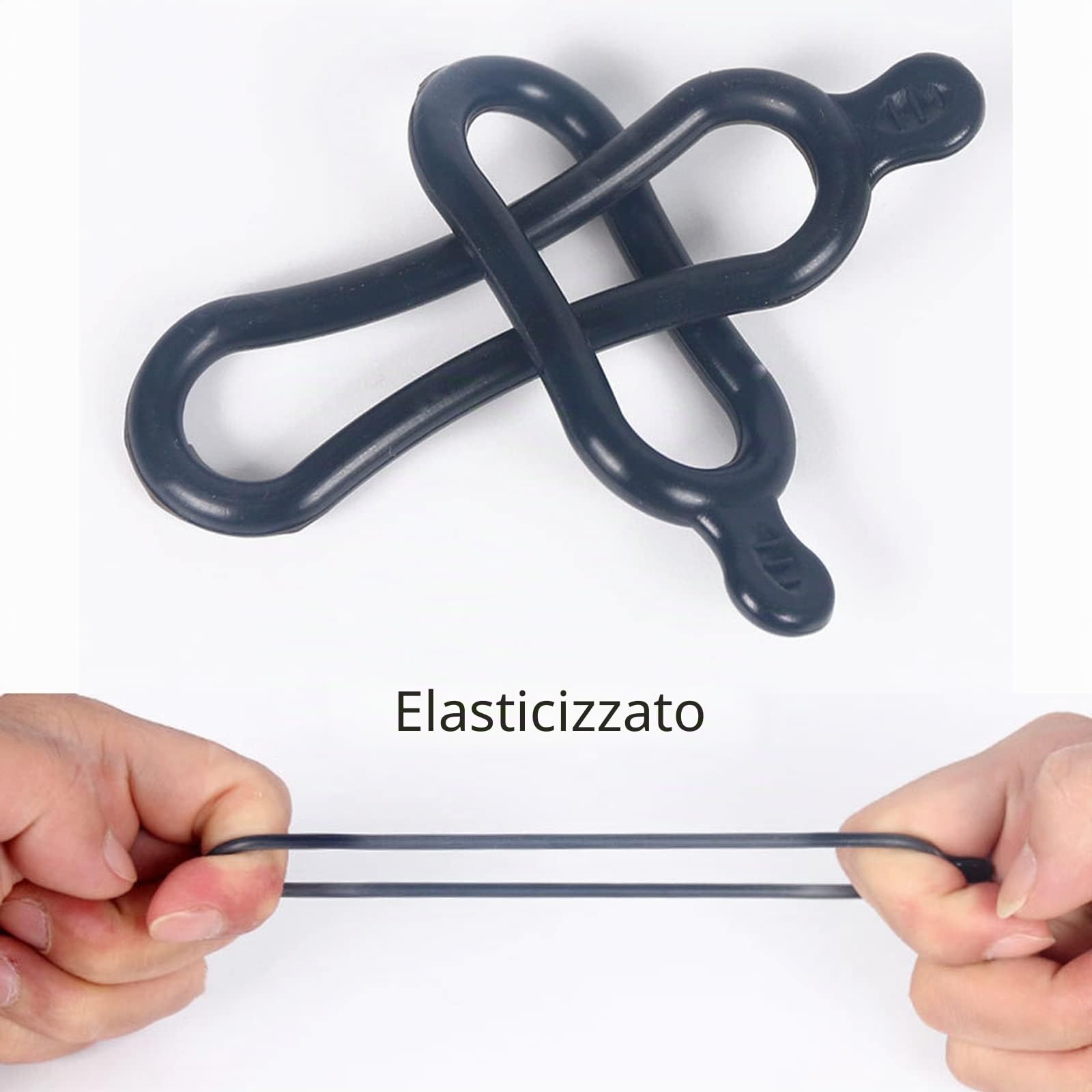 20 Pezzi Cinturino in Silicone per Bicicletta, Banda da Bicicletta Cinghia Elastica Cinturino, Bicicletta Fascia Elastica Gomma anelli, Per bicicletta per Torcia Ciclismo All'aperto Navigazione