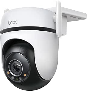 Tapo TP-Link C520WS Outdoor Surveillance Camera, Starlight Colour Night Vision, 360° Outdoor Camera, 2K 4MP, 2 Powerful Antennas, IP66 Weatherproof, Safe Local & Cloud Storage, AI Detection, App asin的图片